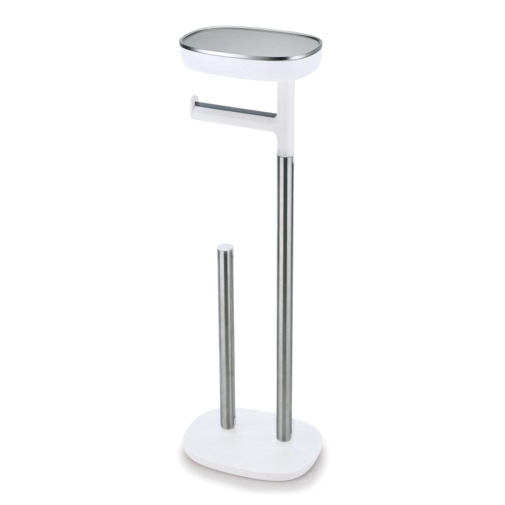 Joseph Joseph Stainless Steel Toilet Paper Holder With Shelf, Silver MPN:70518