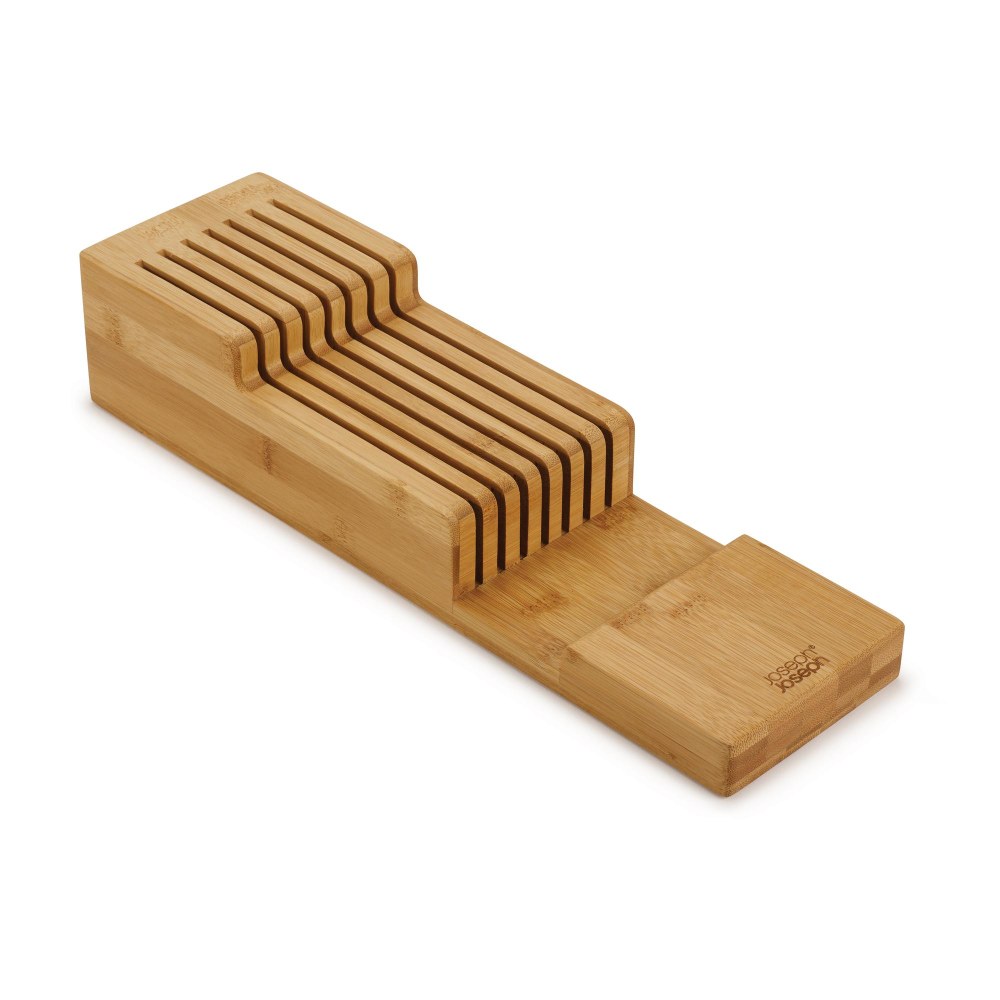 Joseph Joseph 2-Tier Knife Organizer, 3-1/2inH x 4-1/2inW x 15-3/4inD, Brown MPN:85169