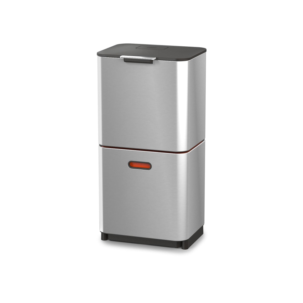 Joseph Joseph Totem 60-Liter Dual Recycling And Waste Bin, Silver MPN:30060