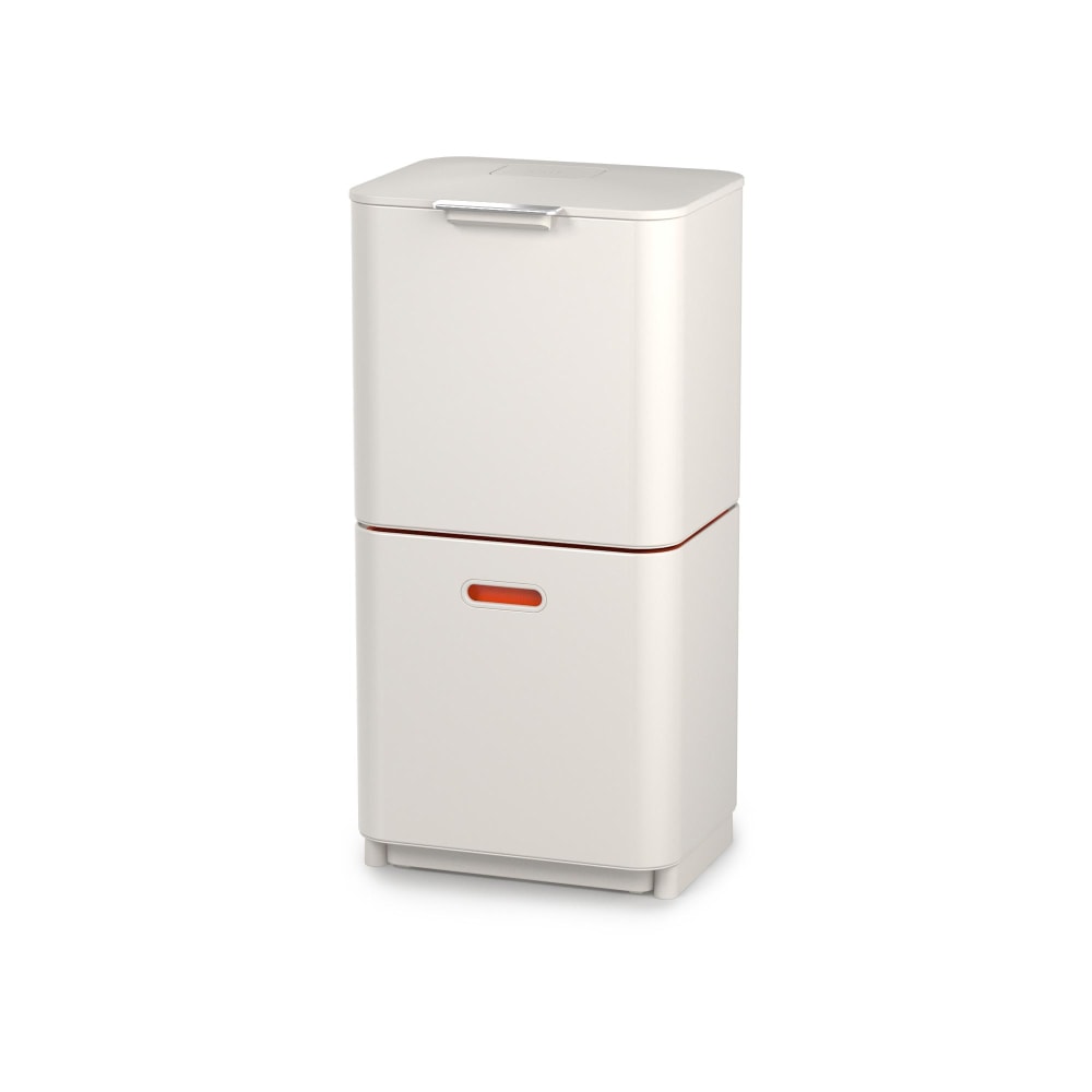 Joseph Joseph Totem 2-Tier Trash/Recycling Bin, 60 Liters, Stone MPN:30061