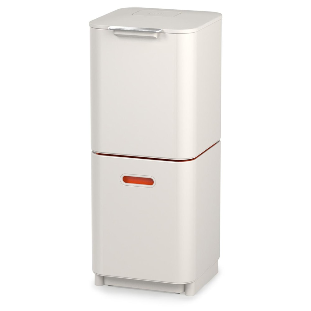 Joseph Joseph Totem Vertical Waste And Recycling Bin, 40 Liters, Stone MPN:30064