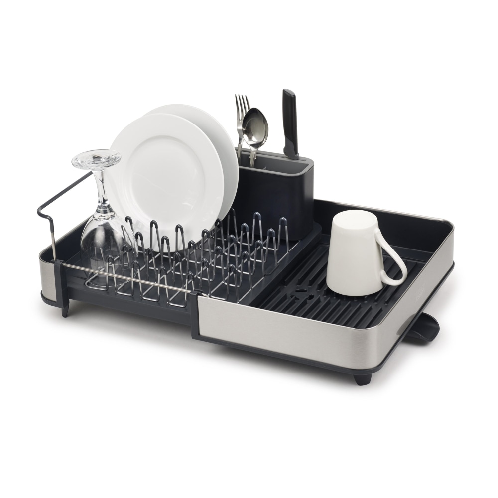 Joseph Joseph Extended Dish Rack, 6-1/2inH x 14inW x 14inD, Silver MPN:85153