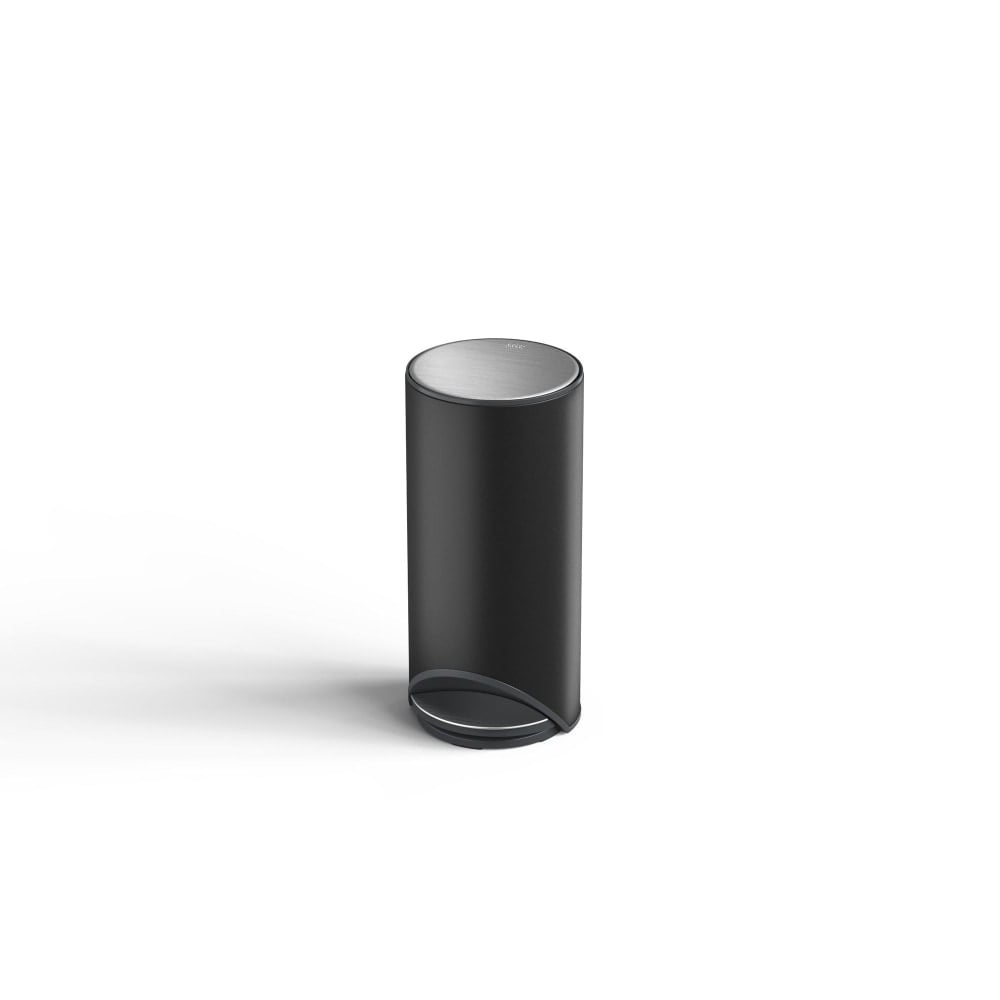 Joseph Joseph 30-Liter Step Pedal Trash Can, 28-1/4inH x 13-1/4inW x 13-7/16inD, Black MPN:30149