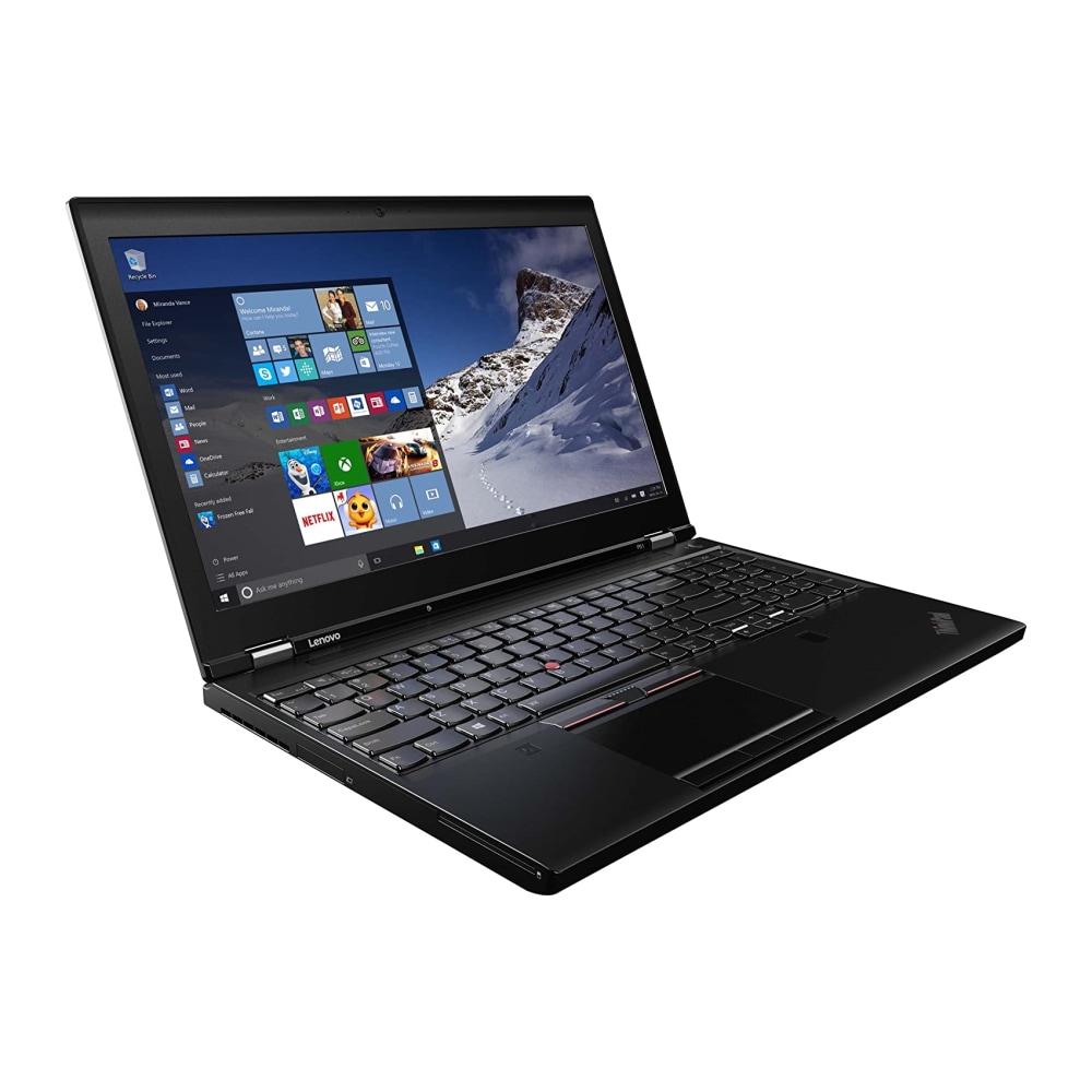 Lenovo P51 Refurbished Laptop, 15.6in Screen, Intel Core i7, 32GB Memory, 512GB Solid State Drive, Windows 10, OD5-1664 MPN:OD5-1664