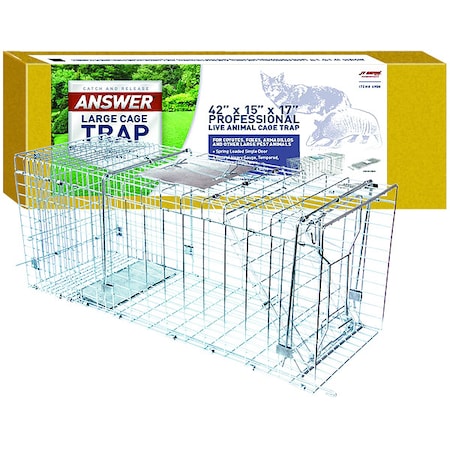 Live Animal Trap, 17 in H, 15 in W, Silver MPN:495N