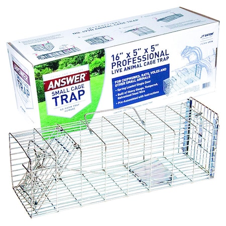 Live Animal Trap, 5 in H, 5 in W, Silver MPN:497N