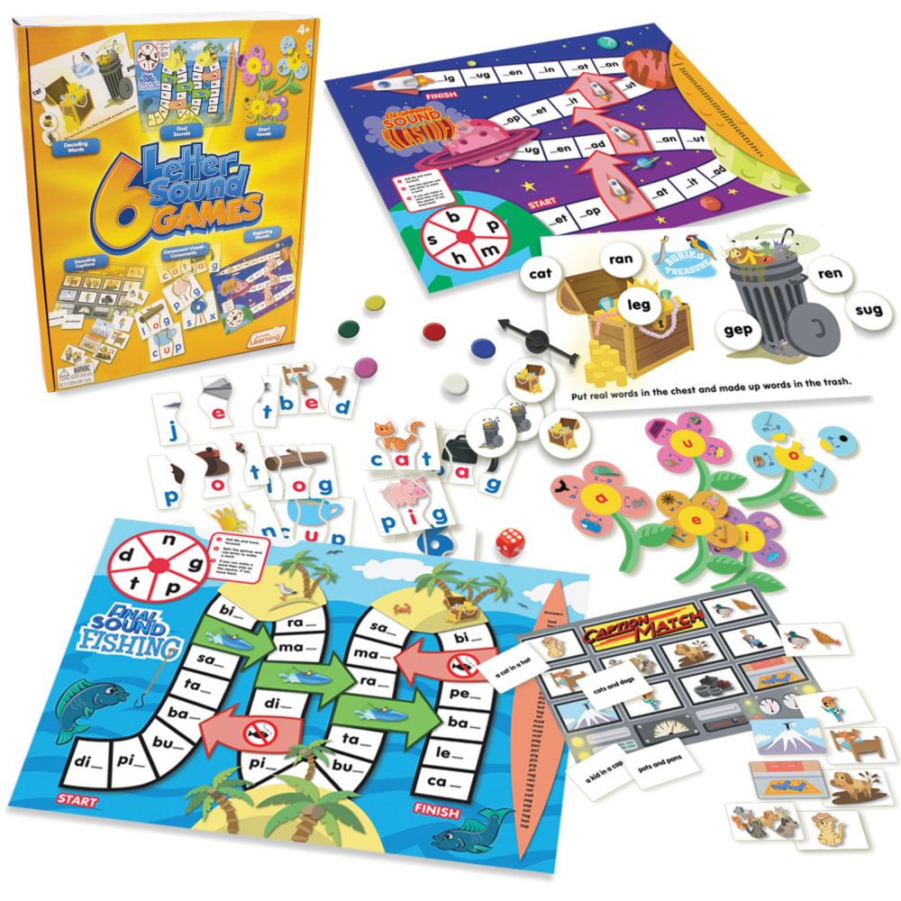 Junior Learning 6 Letter Sound Games, Grades PreK-2 MPN:JRL400