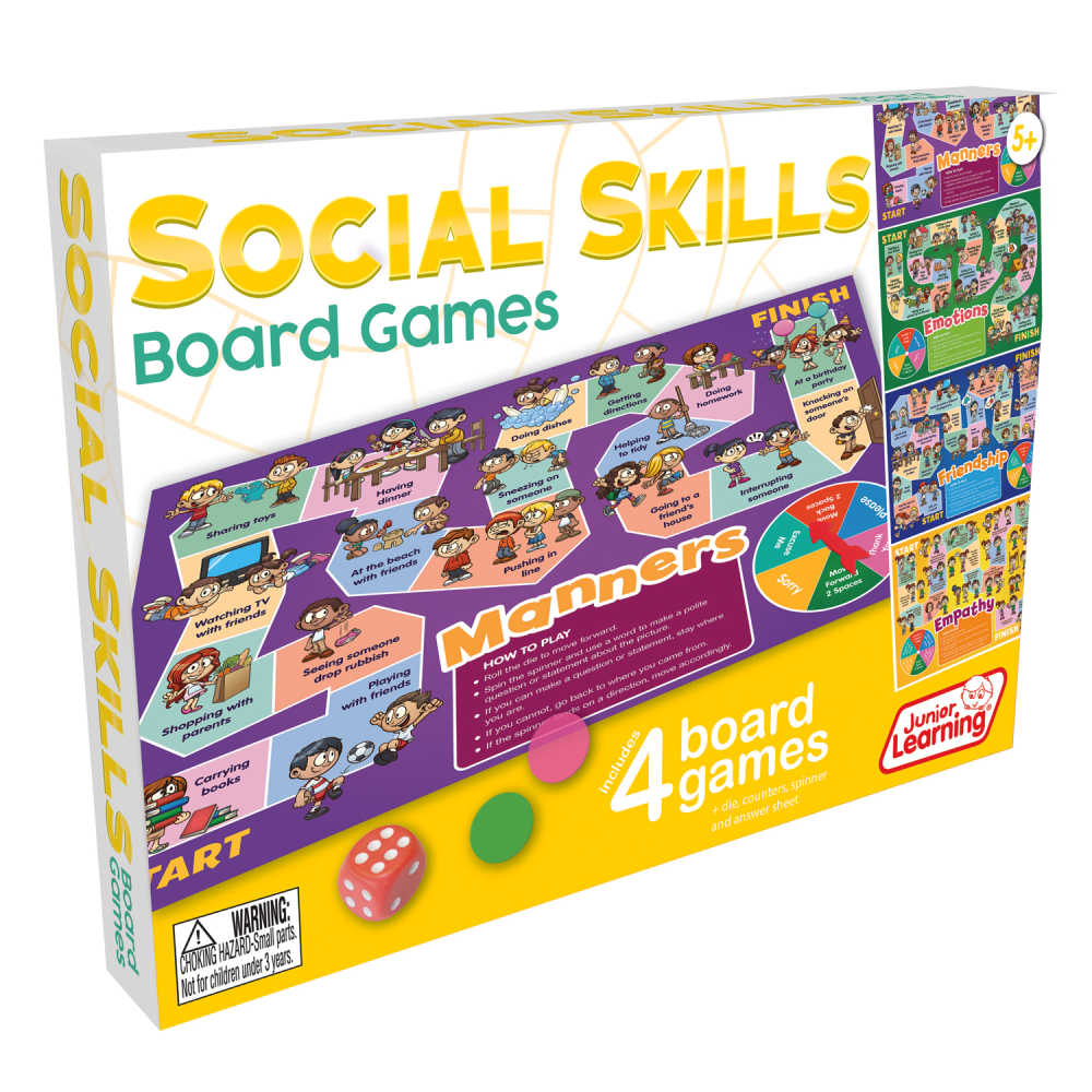 Junior Learning 4 Social Skills Board Games MPN:JRL426