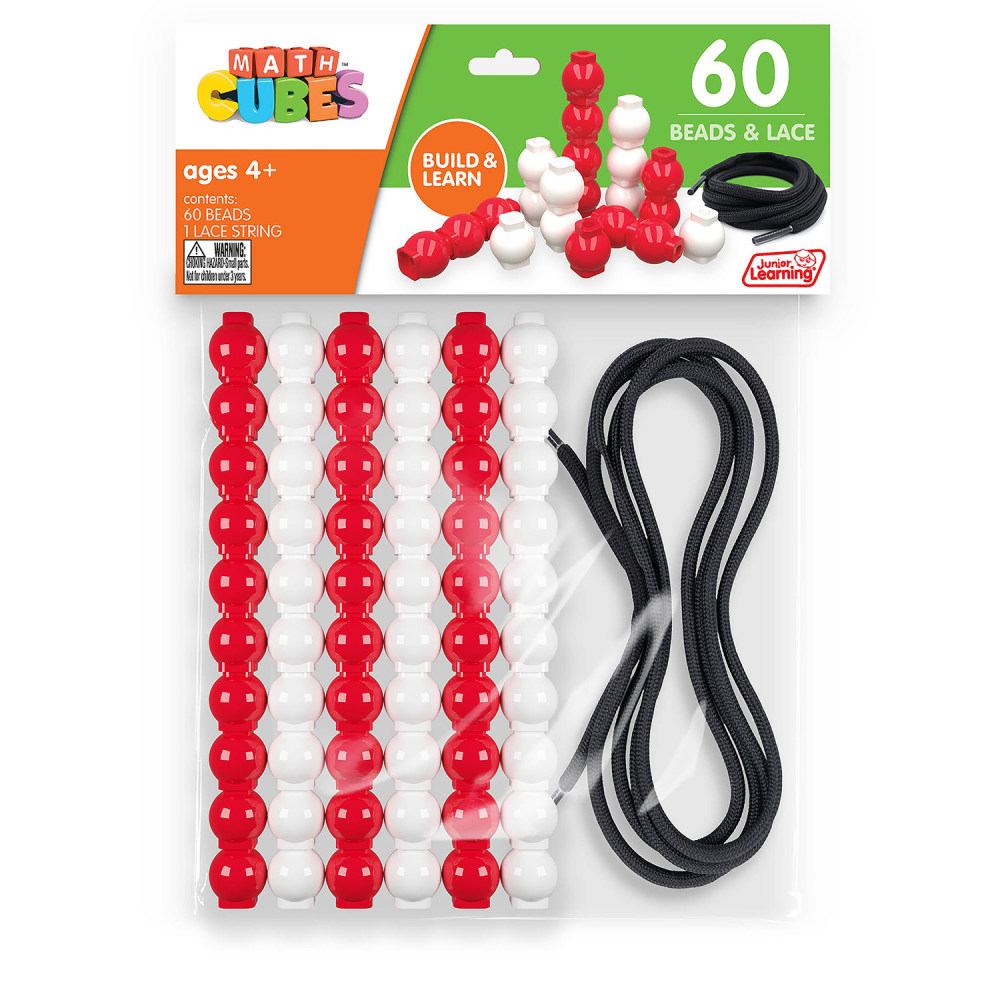 Junior Learning 60 Bead Cubes And Laces MPN:JRLMC115