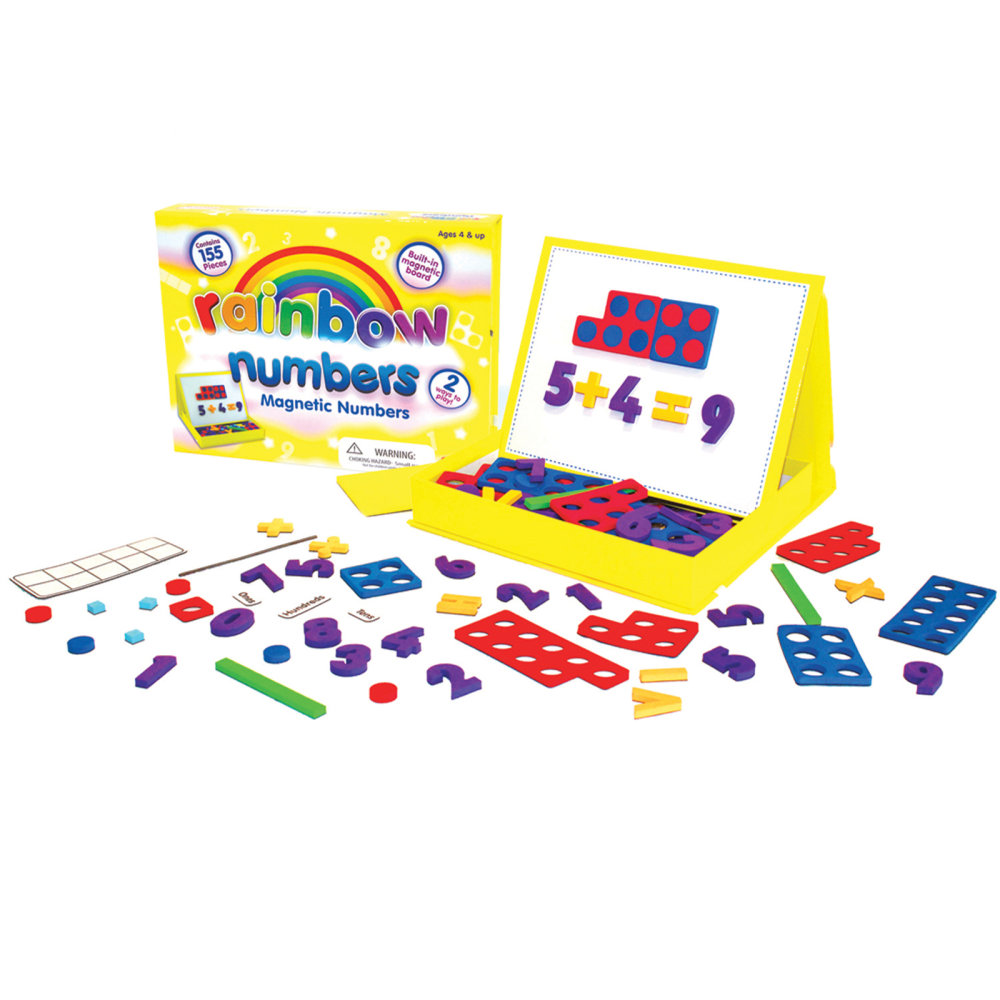 Junior Learning Rainbow Magnetic Numbers, Assorted Colors, Grades K-4 MPN:JRL195