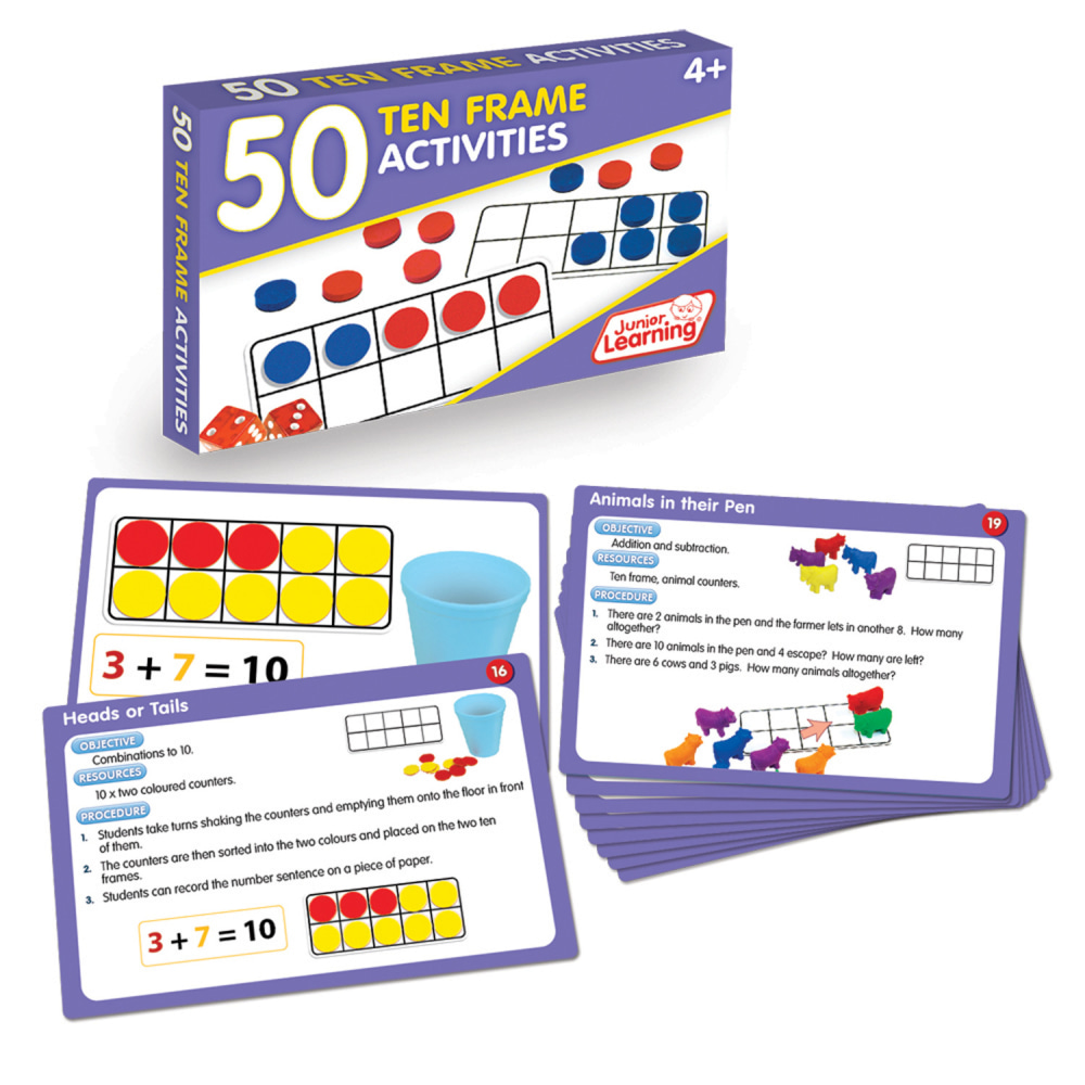 Junior Learning 50 Ten Frame Activities MPN:JRL321