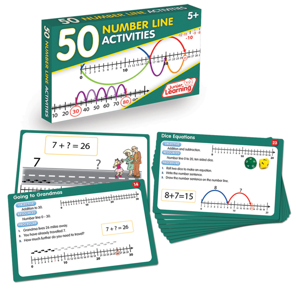 Junior Learning 50 Number Line Activities MPN:JRL325