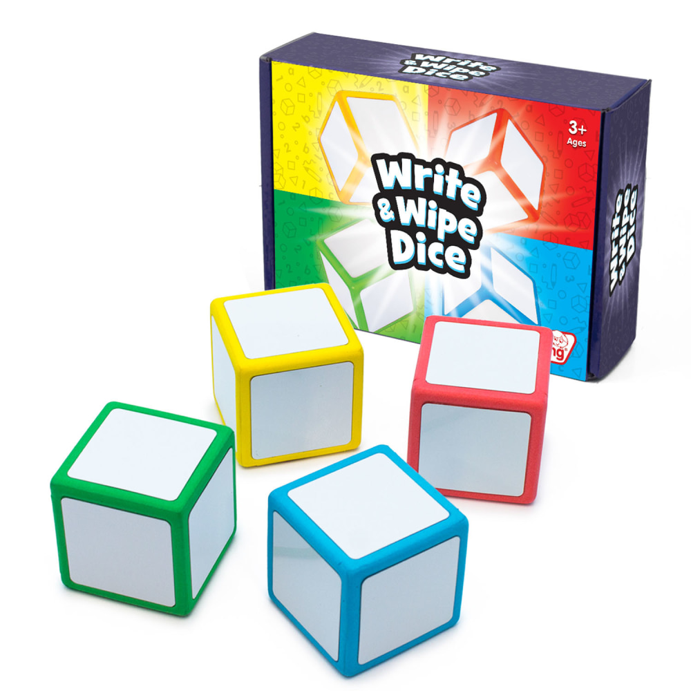 Junior Learning Write & Wipe Dice, Multicolor MPN:JRL617