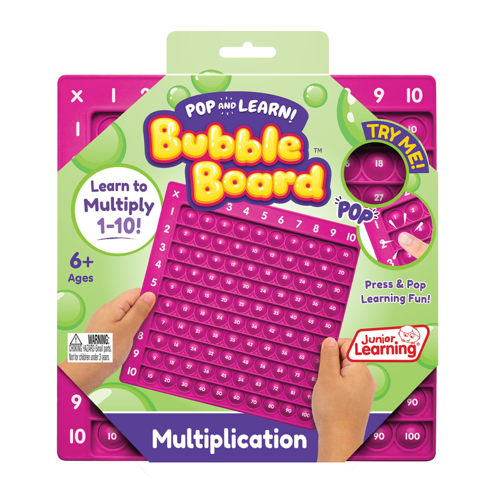 Junior Learning Multiplication Pop and Learn Bubble Board MPN:JRL679