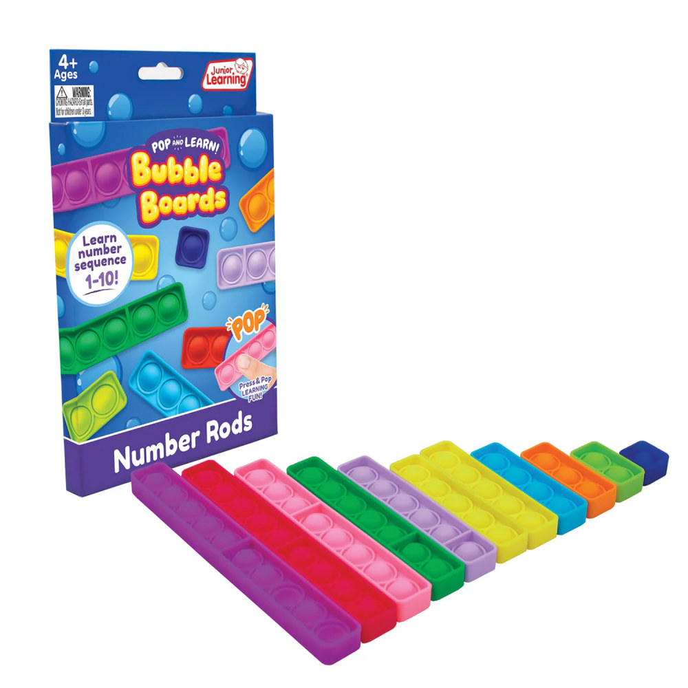 Junior Learning Number Rod Bubble Boards, Set Of 11 MPN:JRL713