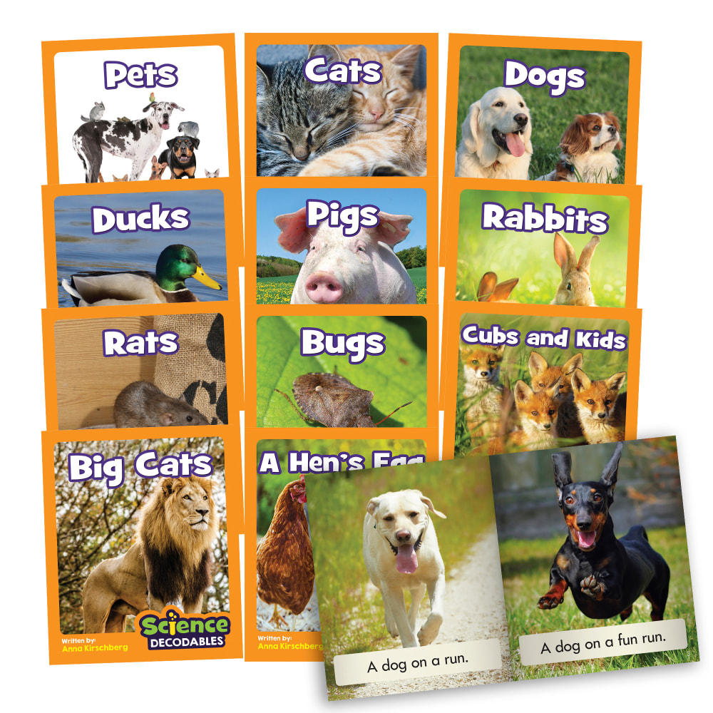 Beanstalk Books Non-Fiction Books, Science Decodables Phase 2, 7-8/