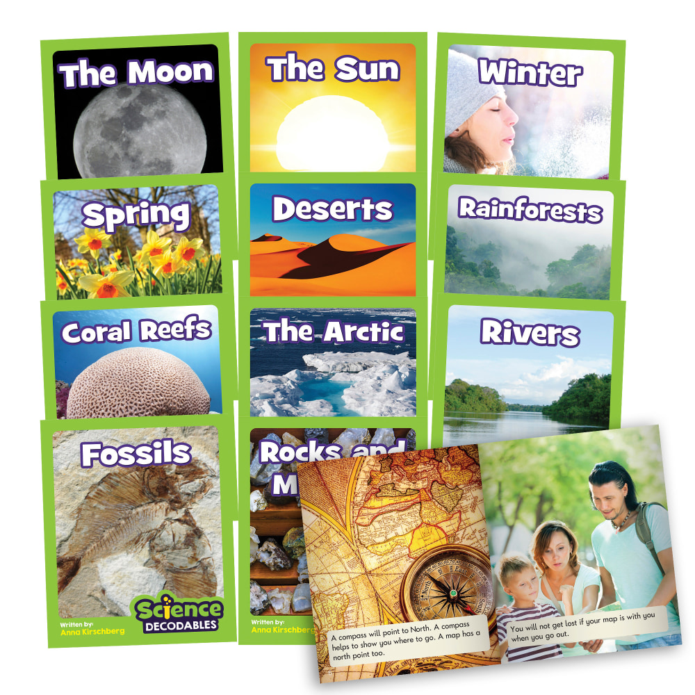 Beanstalk Books Non-Fiction Books, Science Decodables Phase 4, 7-8/