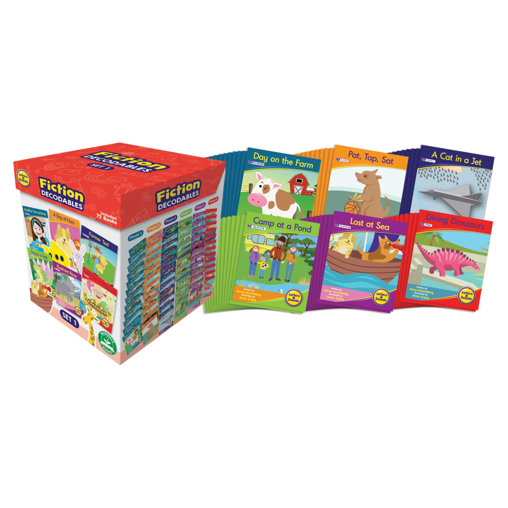 Beanstalk Books Letters & Sounds Fiction Decodables Boxed Set, Set 1 MPN:JRLBB126