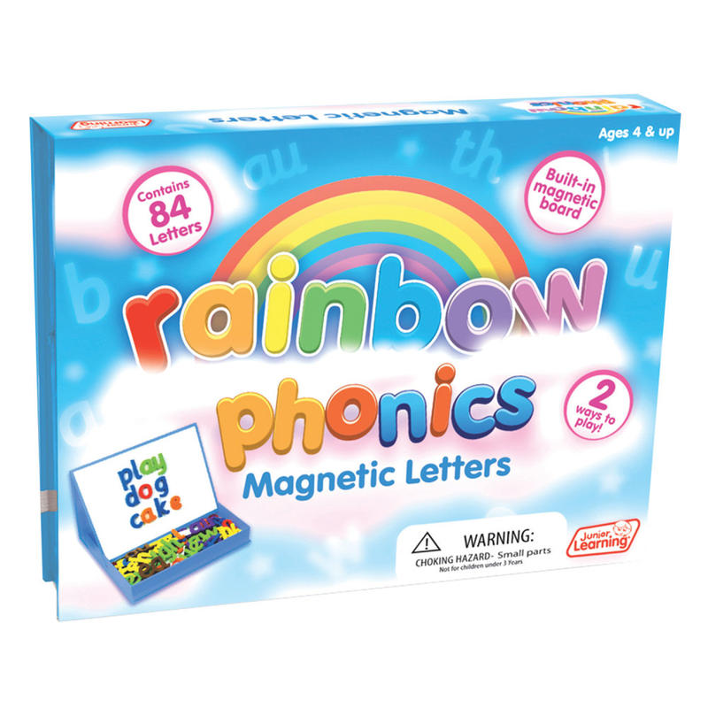 Junior Learning Rainbow Phonics Magnetic Letters, Grades K - 2, Set Of 85 Pieces MPN:JRL194