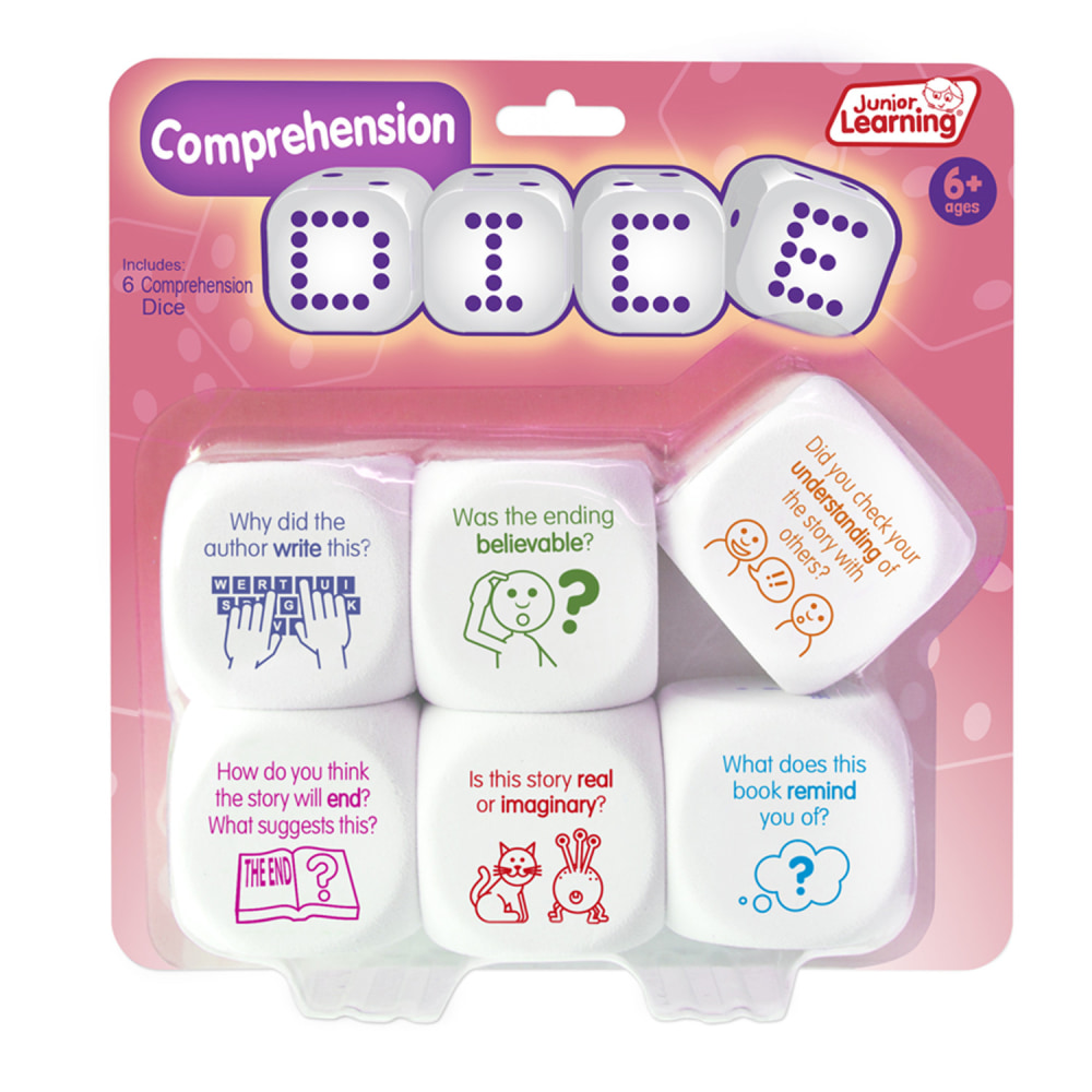 Junior Learning Comprehension Dice, 1-5/8in, Set Of 6 MPN:JRL531