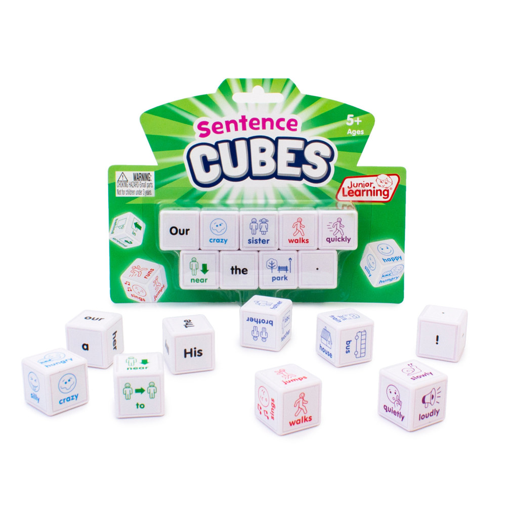 Junior Learning Sentences Cubes, Set Of 9 MPN:JRL644
