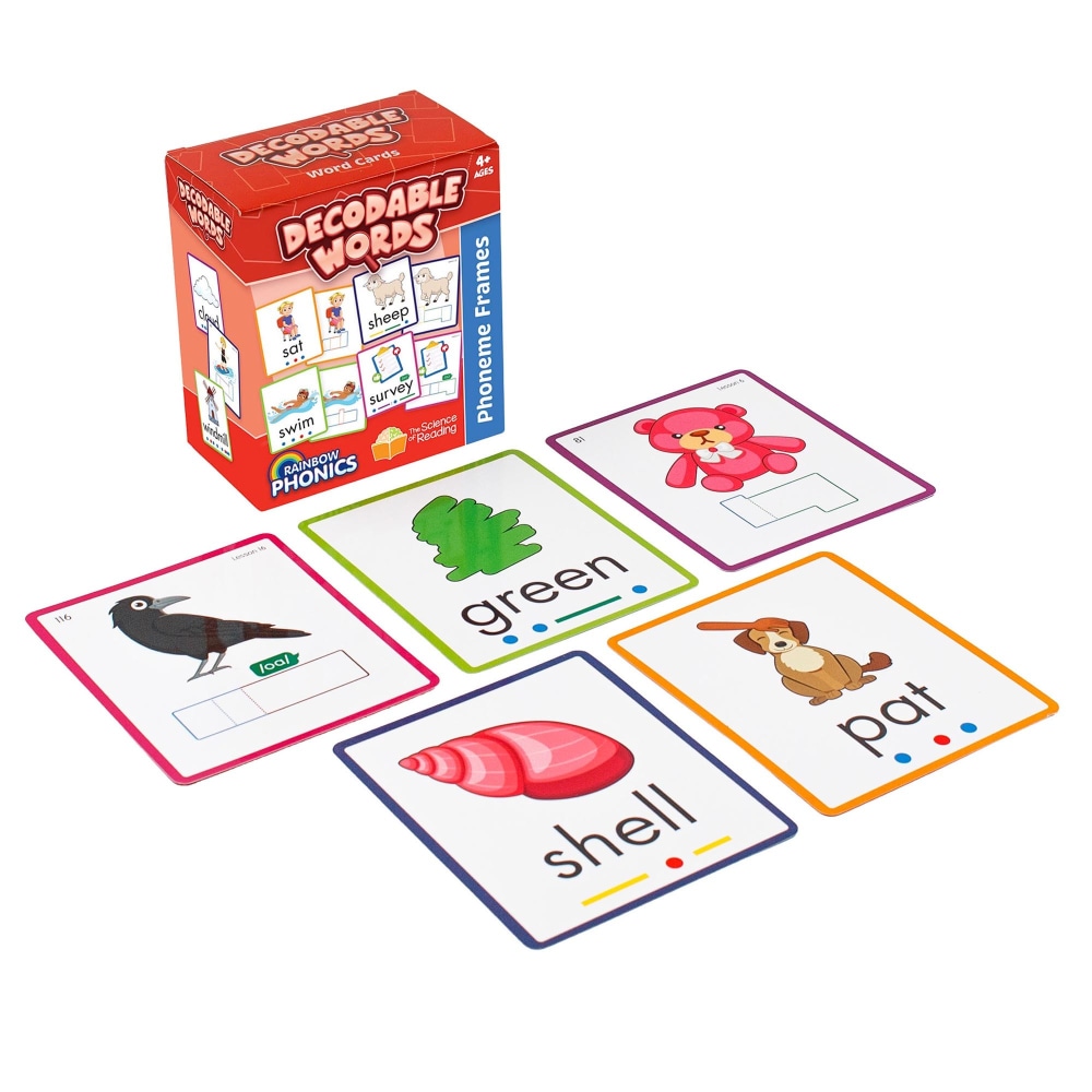 Junior Learning Rainbow Phonics Decodable Word Cards MPN:JRLRP105