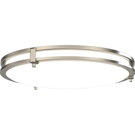 LED Flush Mount, 120V AC, Steel, Acrylic MPN:FMSATL 16IN RD SWW5 90CRI 120 BN M4