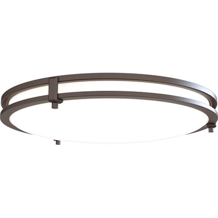 LED Flush Mount, 120V AC, Steel, Acrylic MPN:FMSATL 16IN RD SWW5 90CRI 120 BZA M4