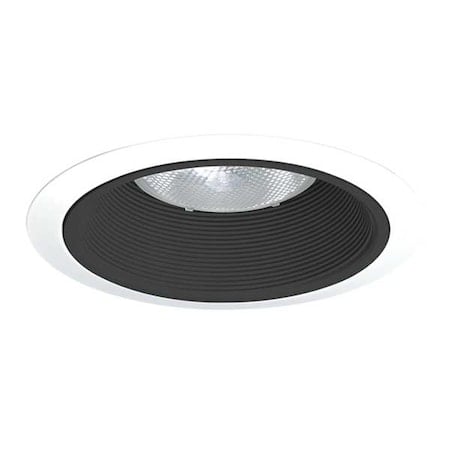 Recessed Down Light Trim, 6 in, Wht/Blk, Baffle, Srs24 MPN:24 BWH