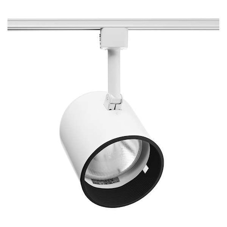 Track Light Head, Cylinder, Wht/Blk, 4.5in MPN:R502 BLB WH