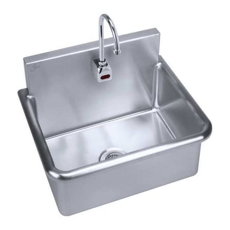 Hospital Sink 28 in x 20 in, 1, 1, Wall Mount, 304 Stainless steel MPN:A18664-2-J