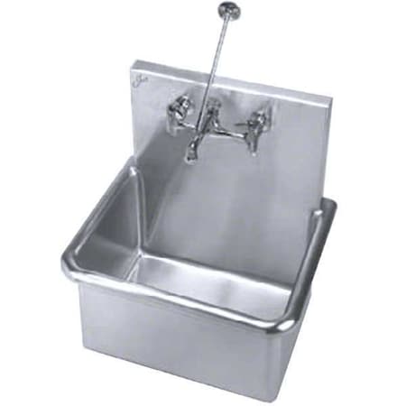 Utility Sink 20 in x 15 in, 1, 2, Wall Hung, 14 ga. 304 Stainless Steel MPN:A18665-TVB-J