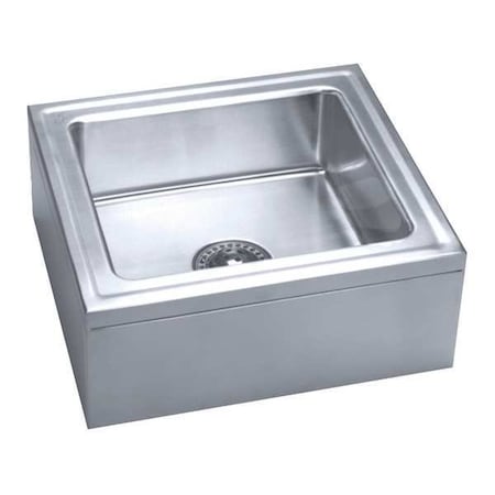 Mop Sink 20 in x 18 in, 1, 16 ga. 304 Stainless Steel MPN:C2523-J