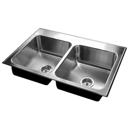 Drop-In Sink, 3 Hole, 12