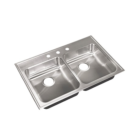 Drop-In Sink, 3 Hole, 14
