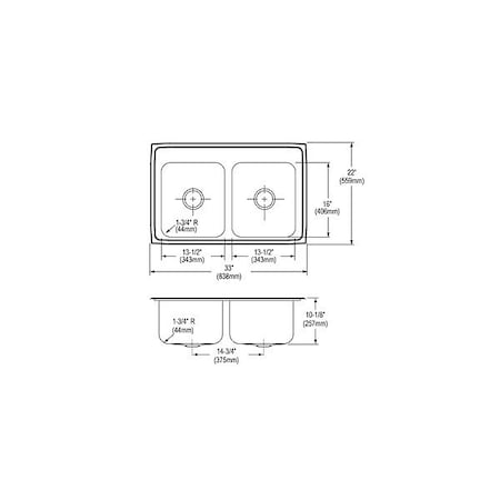 Drop-In Sink, 33