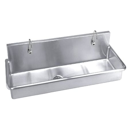 Scrub Sink, With Faucet, 48 In. L, 20 In. W MPN:J4820-2S1H-J