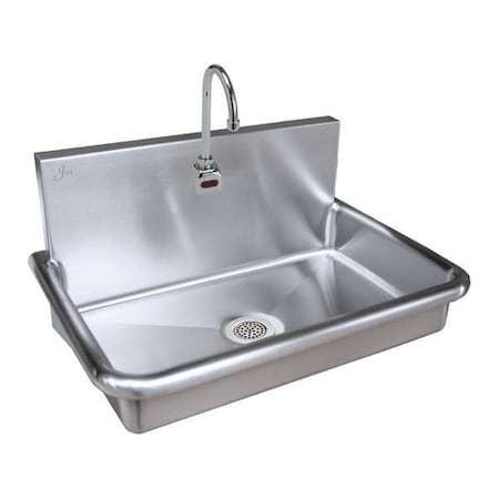 Hospital Sink 27 in x 16 in, 1, 1, Wall, 304 Stainless steel MPN:JADA3020S-J