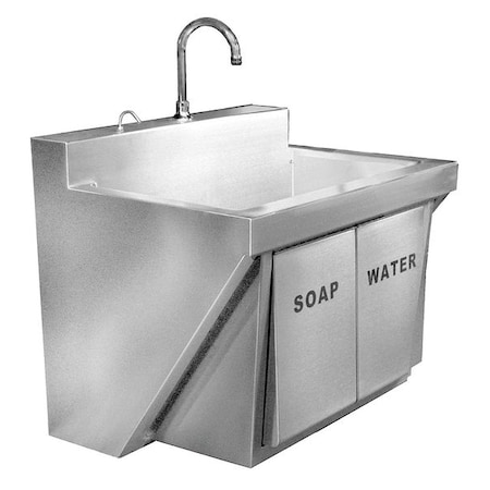 Scrub Sink 30 in x 17 1/2 in, 1, 1, Wall Mount, 304 Stainless steel MPN:JKS7701-NP-J