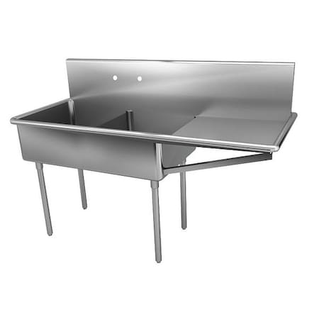 Scullery Sink 15 in x 24 in, 2, 2, Floor Mount, 304 Stainless steel MPN:NSFB230-24R-2-J
