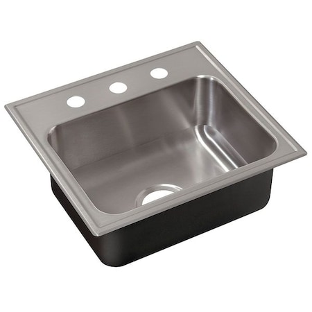 Drop-In Sink, Drop-In Mount, 3 Hole, 18