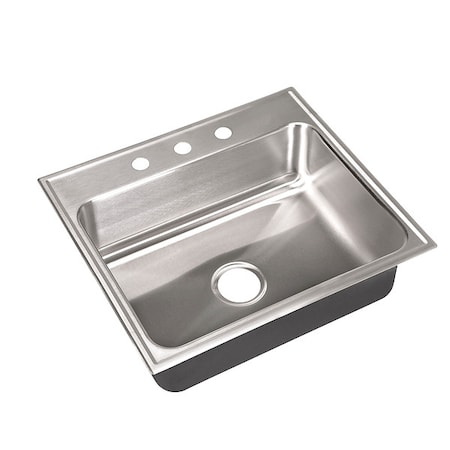 Drop-In Sink, 3 Hole, 22