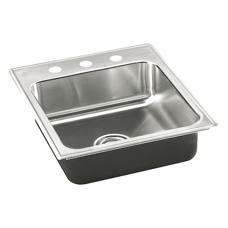 Drop-In Sink, 3 Hole, 12