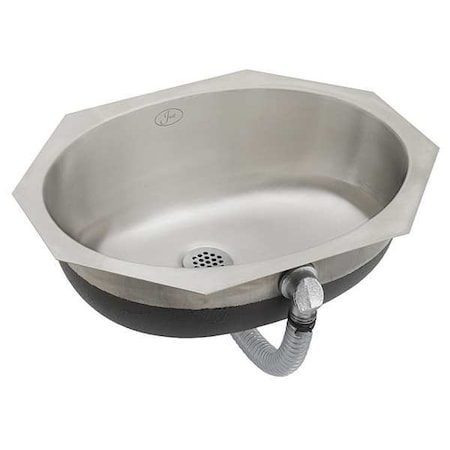 Sink, SS, 13-3/8inL x 17-1/2inW x 6inH MPN:UOFADA1619A60-J