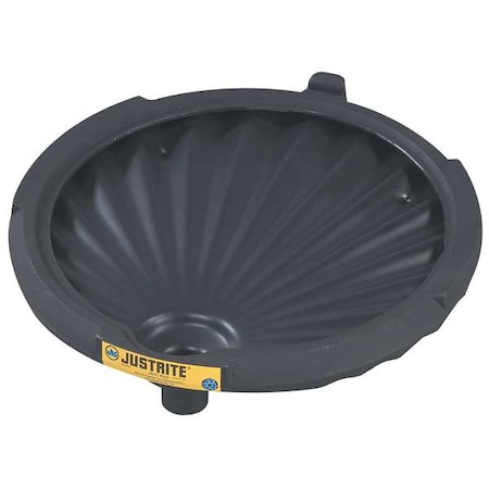 DrumFunnel, 3.25inH, Black, Polyethylene MPN:28680