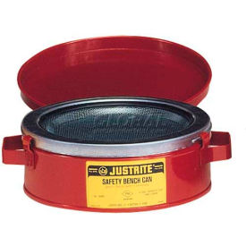 Justrite Bench Can 1-Quart Red 10175 10175
