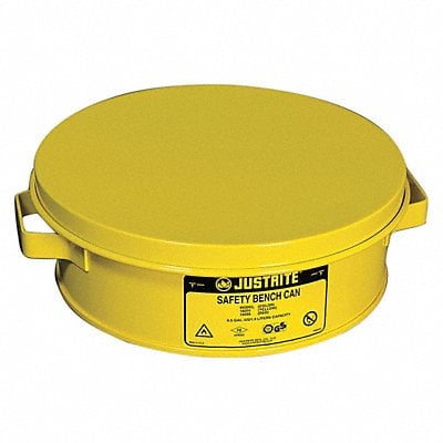 Bench Can 2 Qt. Steel Yellow MPN:10291