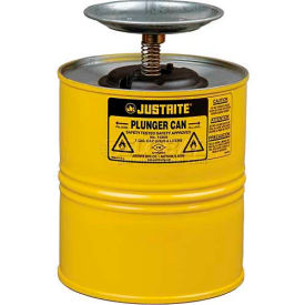 Justrite Plunger Can 1-Gallon Yellow 10318 10318