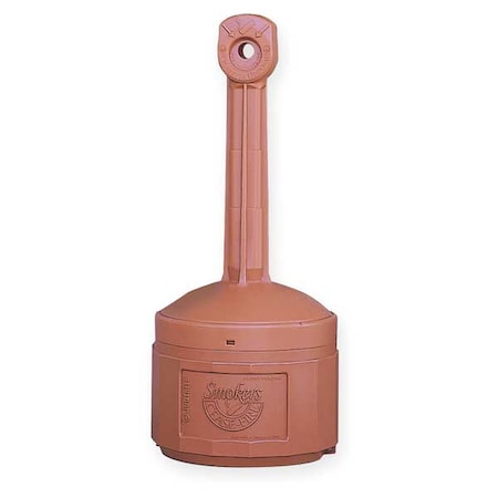 4 gal Smokers Cease-Fire Cigarette Receptacle, 38-1/2 in H x 16-1/2 in Dia, Terra Cotta MPN:26800T