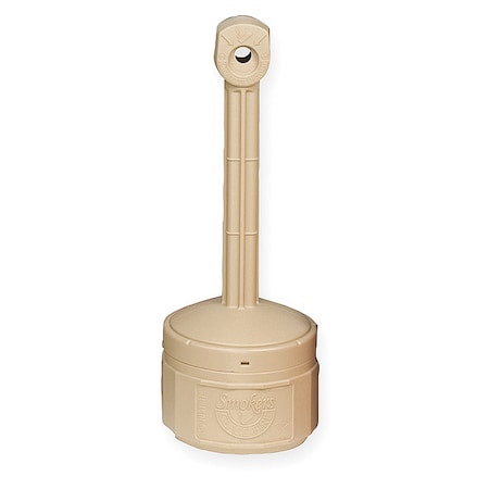 Smokers Cease-Fire Cigarette Receptacle, 1 gal., Tan MPN:26806B